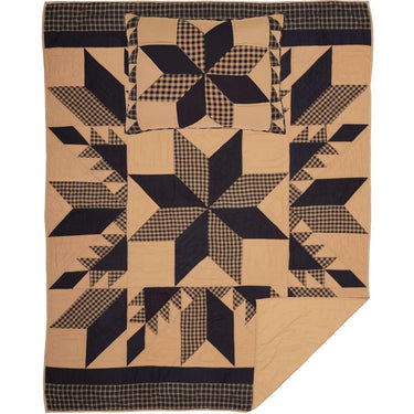 Dakota Star Twin Quilt Set; 1-Quilt 68Wx86L w/1 Sham 21x27 VHC Brands - The Fox Decor